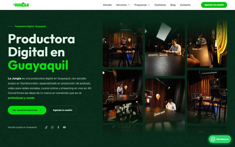 Captura de La Jungla (lajunglaaaaa.com) en producción